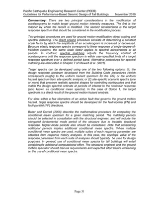 Tbi peer2010 05 guidelines for performance based seismic design of tall ...