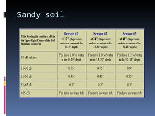 Sandy soil 