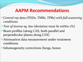 Aapm Test Patterns Total body irradiation | PPT