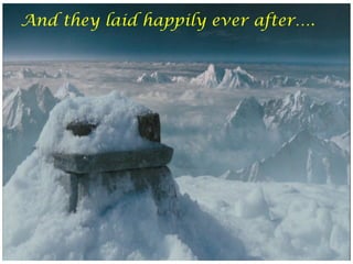 >> 0 >> 1 >> 2 >> 3 >> 4 >>
And they laid happily ever after.
 