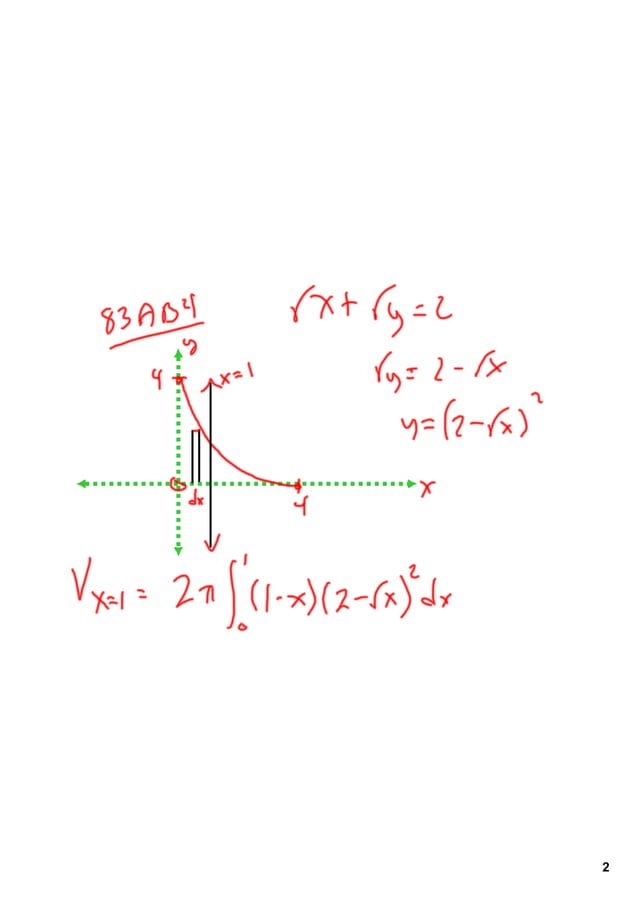 AP Calculus 605 Volume of Revolution with Disk, Washer and Shell