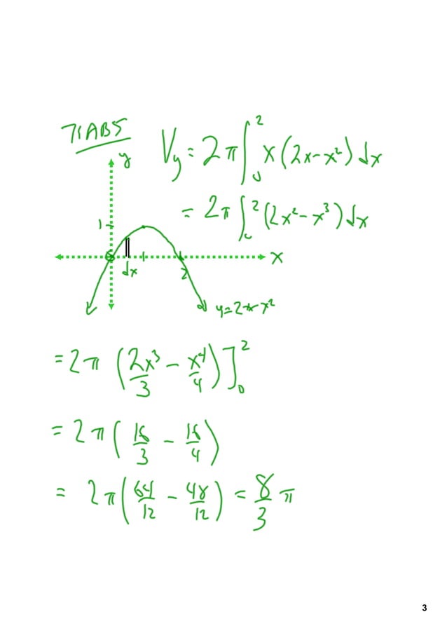 AP Calculus 605 Volume of Revolution with Disk, Washer and Shell