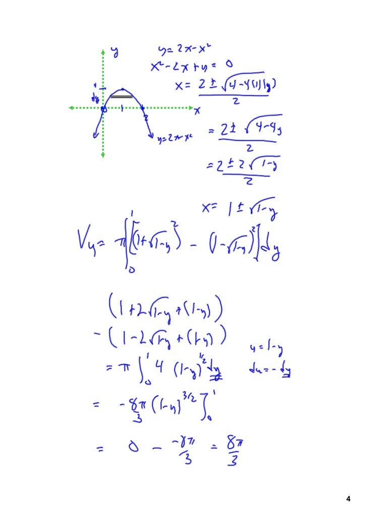 Ap Calculus 605 Volume Of Revolution With Disk Washer And Shell Meth Ap Calculus 605 Volume Of Revolution With Disk Washer And Shell Meth