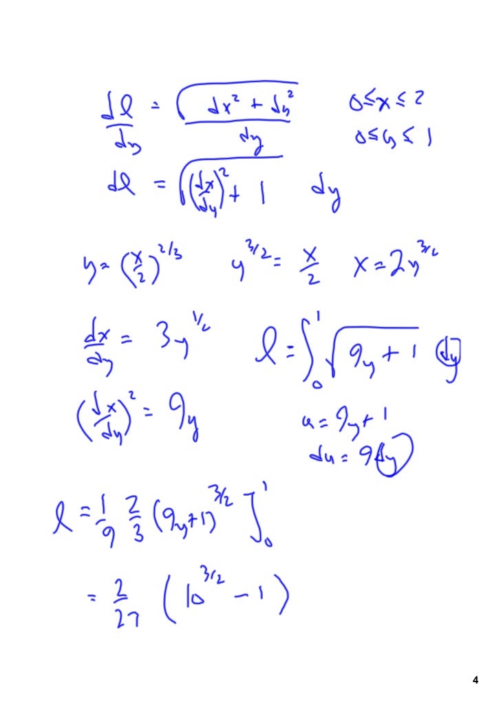 AP Calculus 607 Arc Length