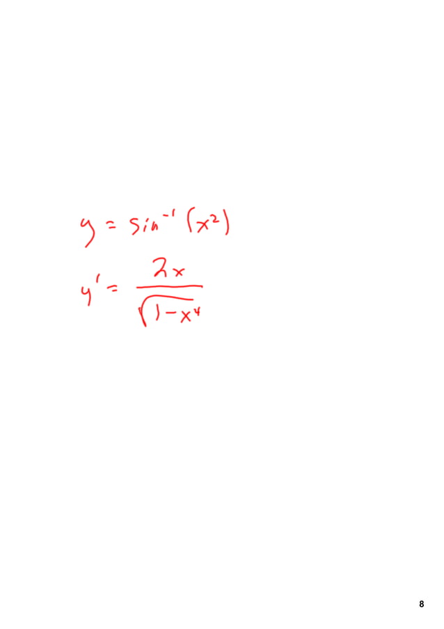Ap Calculus Bc 802 Arc Sine And Arc Cosine Derivatives PDF Ap calculus bc 802 arc sine and arc cosine derivatives pdf