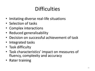 Set of criteria to judge the performance14