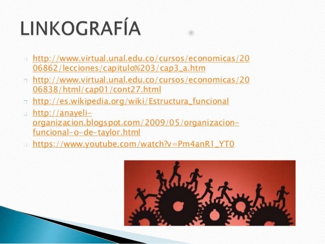 Organización funcional o de taylor ofimática copia