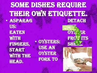 Table Manner of England