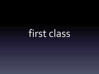 first class