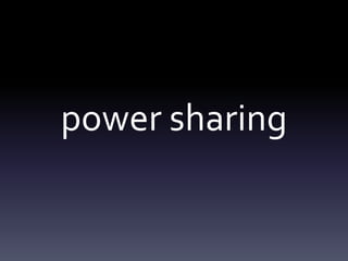 power sharing