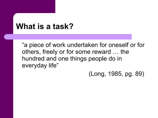 Task- Based Language Teaching | PPT