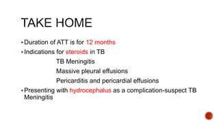 tuberculous Meningitis treatment and complications | PPTX