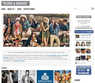 Trends & Brands webpage