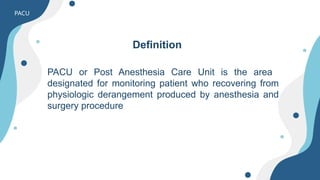Text book reading 2 PACU MANAGEMENT anestesi.pptx