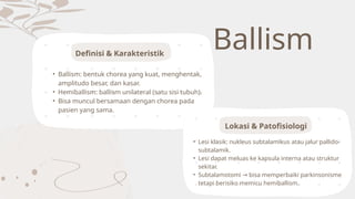 Balism Script Movement Disorder athethosis, Hemibalismus.pptx