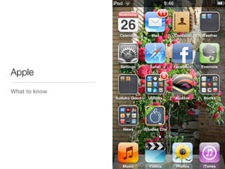Apple
What to know
 