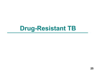 25 
Drug-Resistant TB 
 