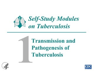 Self-Study Modules 
on Tuberculosis 
Transmission and 
Pathogenesis of 
Tuberculosis 
3 1 
 