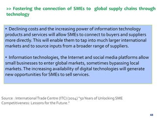 The integration of SMEs in international trade : Internal and external ...