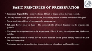 FOOD CONSERVATIONS AND METHODS TO CONSERVE FOOD | PPTX