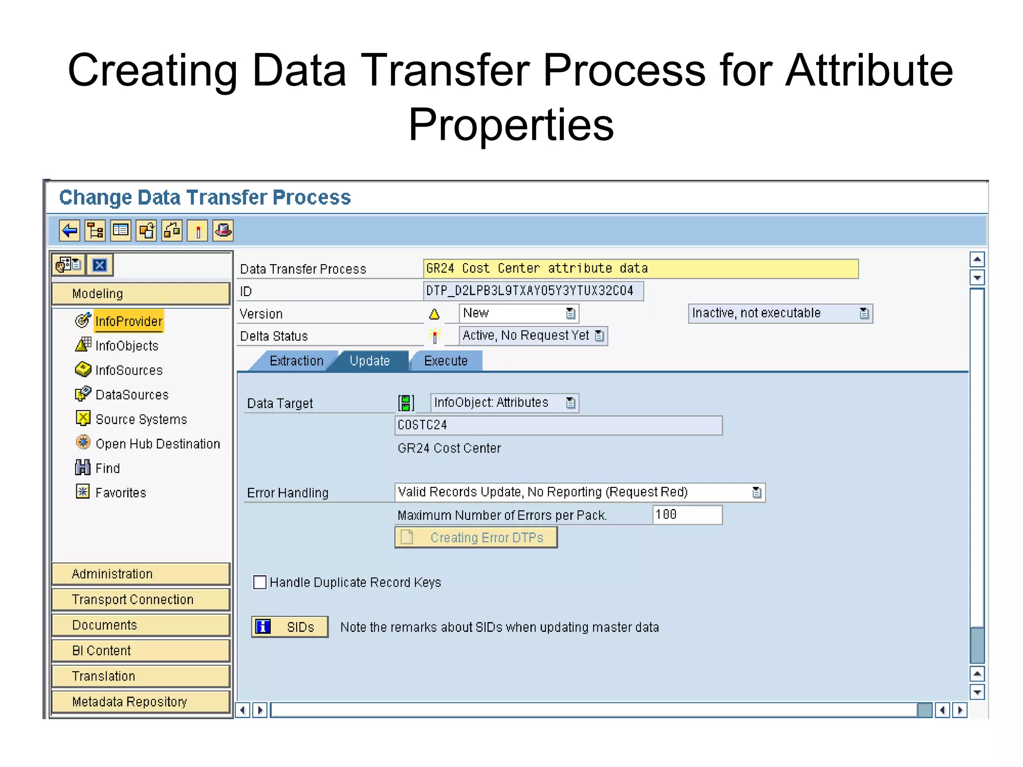Loading attributes from SAP source system | PPT