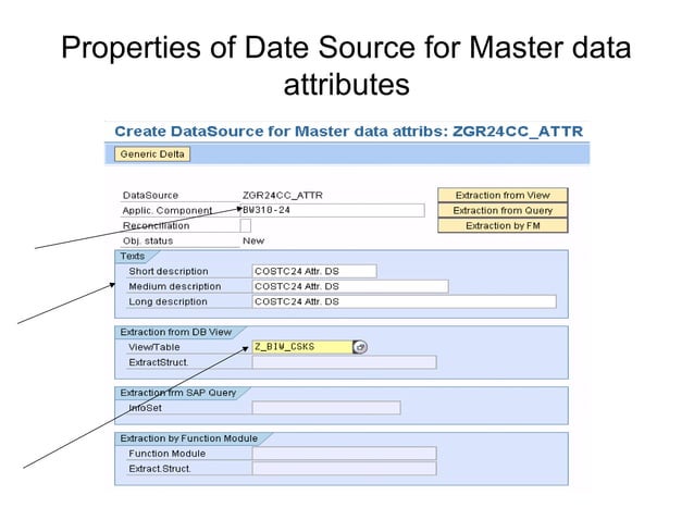 Loading attributes from SAP source system | PPT