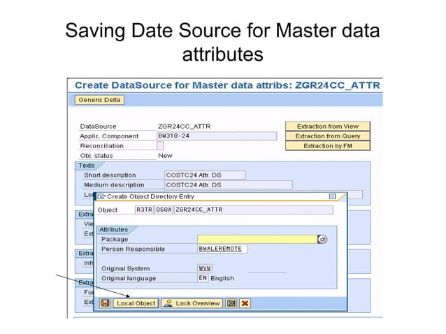 Loading attributes from SAP source system | PPT