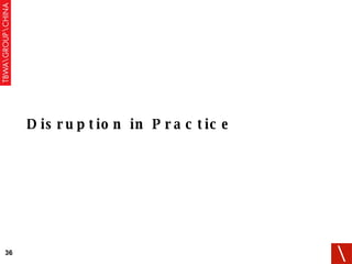 Disruption in Practice 