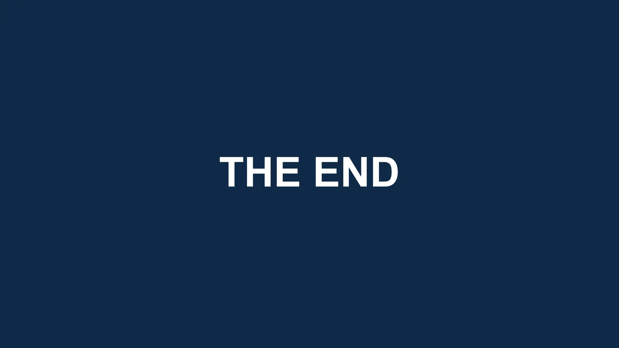 THE END
 