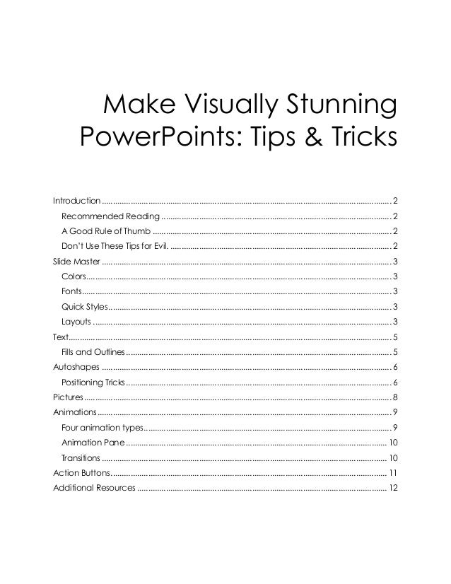 types of power points