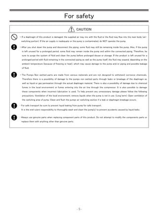 TC-X Series AODD Pump Operational Manual PDF