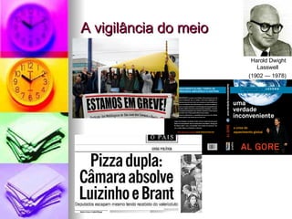 A vigilância do meio Harold Dwight Lasswell  (1902 — 1978)   