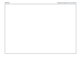 NOTES Engine Husqvarna TC 125 2019
 