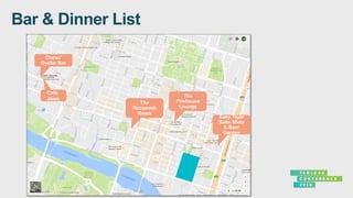 Clarks'
Oyster Bar
Café
Josie
The
Roosevelt
Room
The
Firehouse
Lounge
Easy Tiger
Bake Shop
& Beer
Garden
 