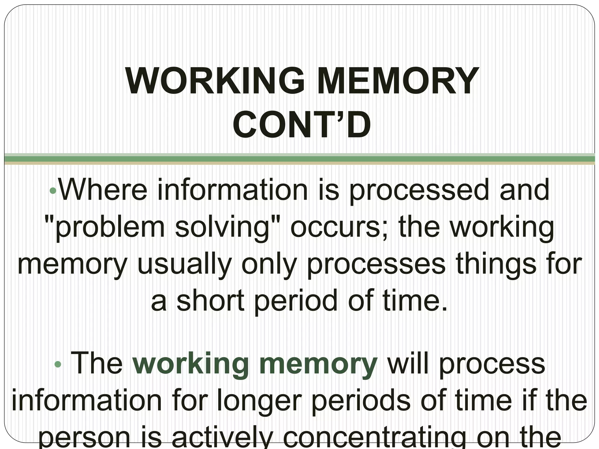 information processing theory | PPTX