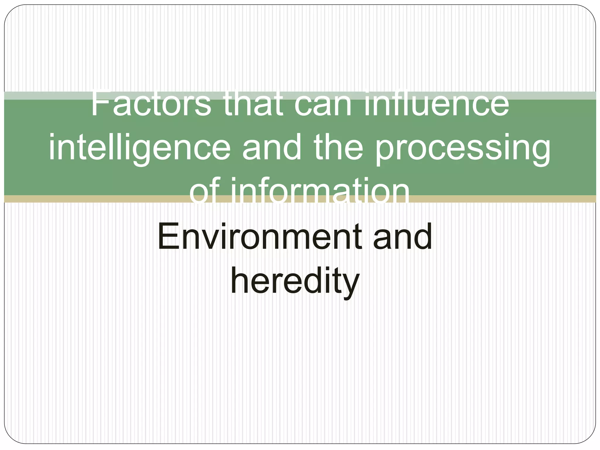 information processing theory | PPTX