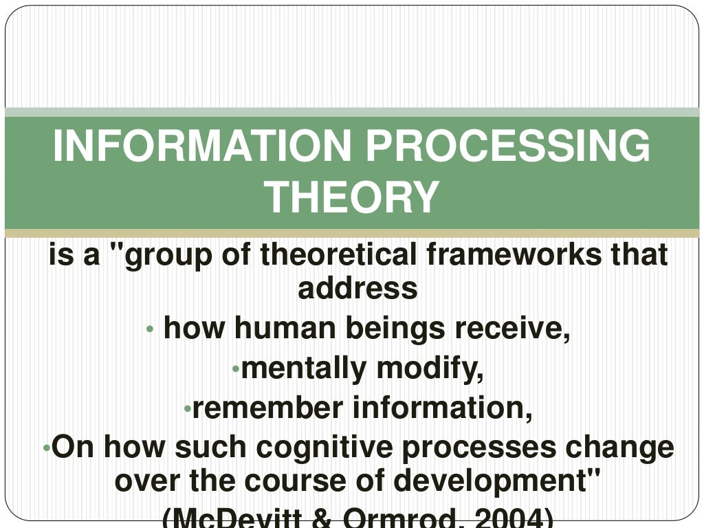 information processing theory