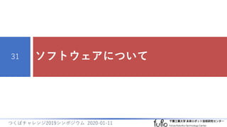 ソフトウェアについて31
つくばチャレンジ2019シンポジウム 2020-01-11
 