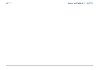 NOTES Engine HUSQVARNATC 250 2019
 