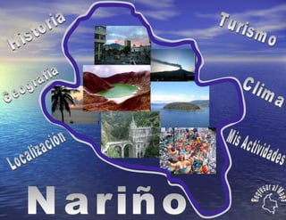 Nariño Localización Turismo Clima Historia Geografía Mis Actividades Regresar al Mapa 