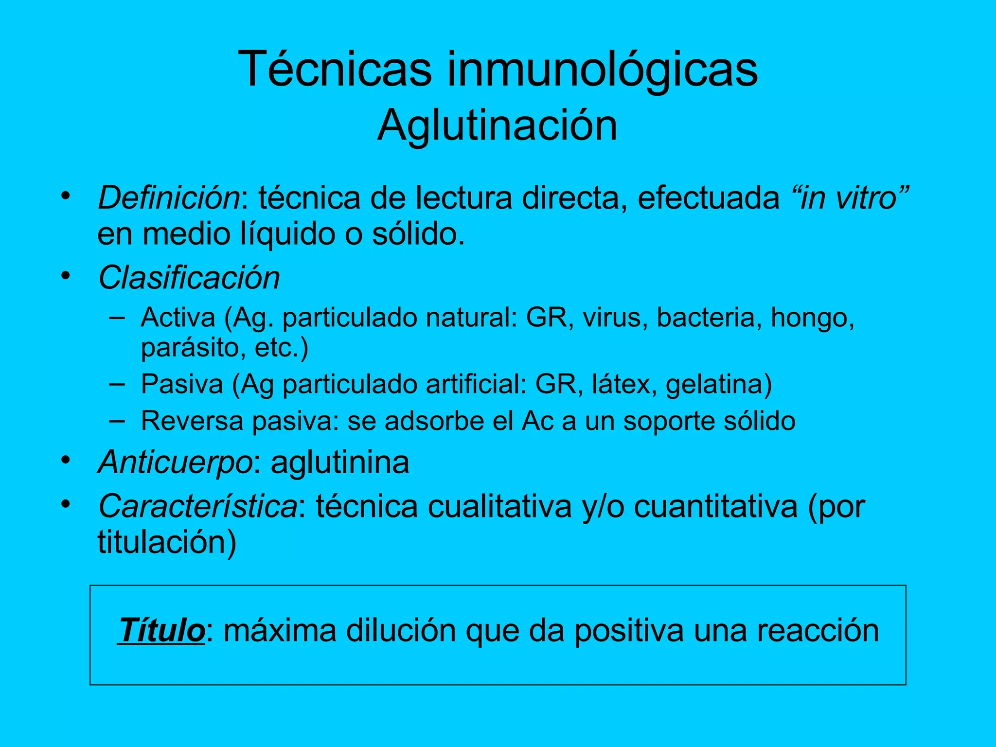 T%C3%A9cnicas Inmunol%C3%B3gicas | PPT