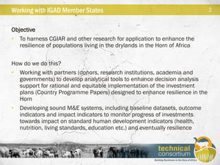  Technical consortium for building resilience in the Horn of Africa