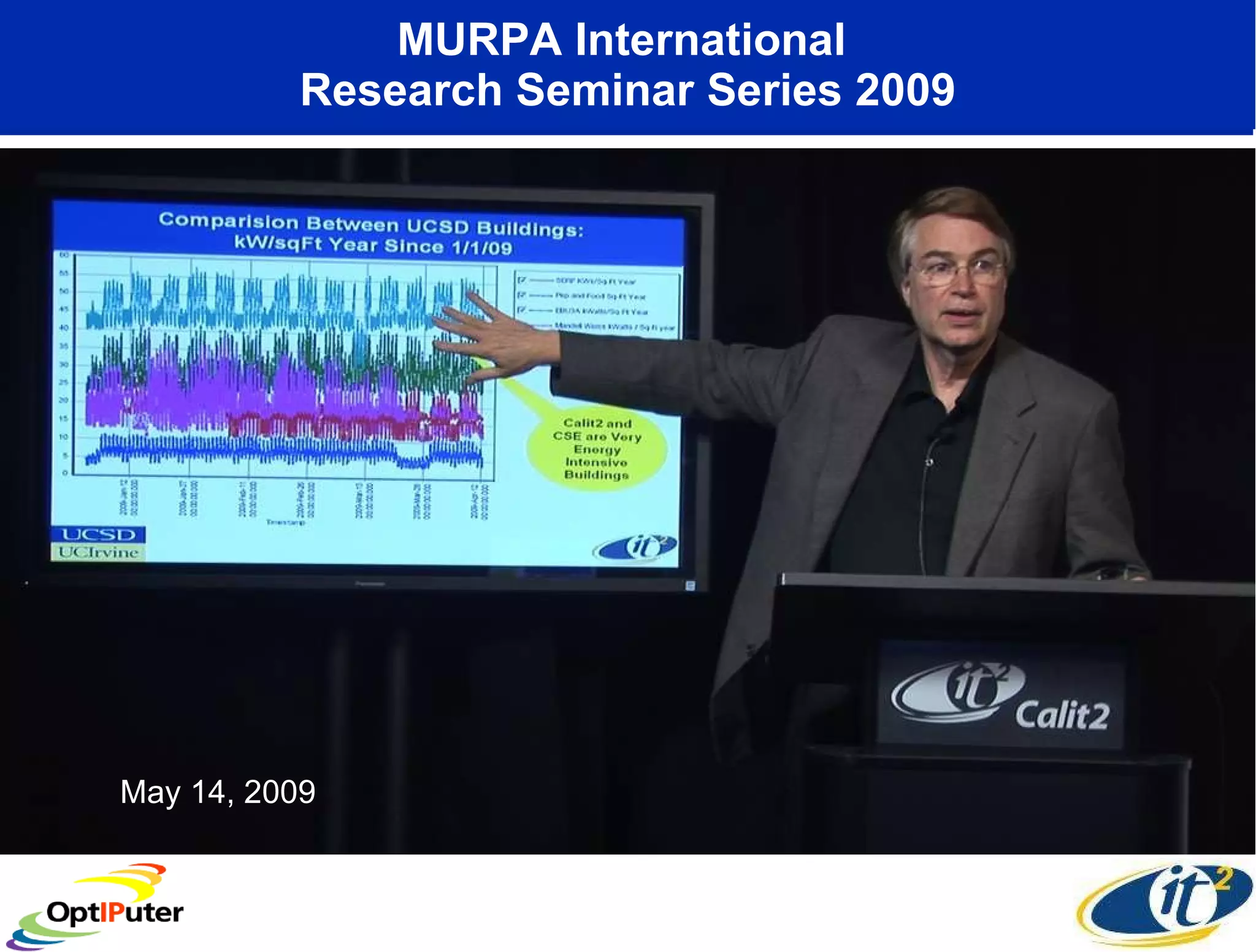 MURPA International  Research Seminar Series 2009 May 14, 2009 