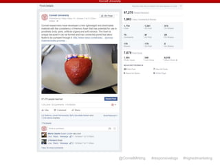 Cornell University
@CornellMrktng #responsivelogo #highedmarketing
 