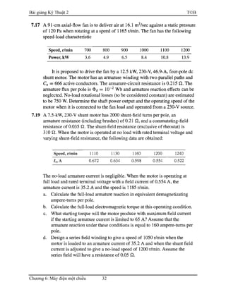 Bài giảng Kỹ Thuật 2 TB
Chương 6: Máy điện một chiều 32
 