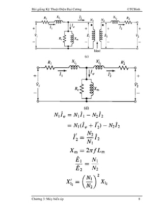 Baøi giaûng Kyõ Thuaät Ñieän Ñaïi Cöông TCBinh
Chöông 3: Maùy bieán aùp 8
 