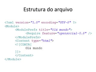 Estrutura do arquivo
 