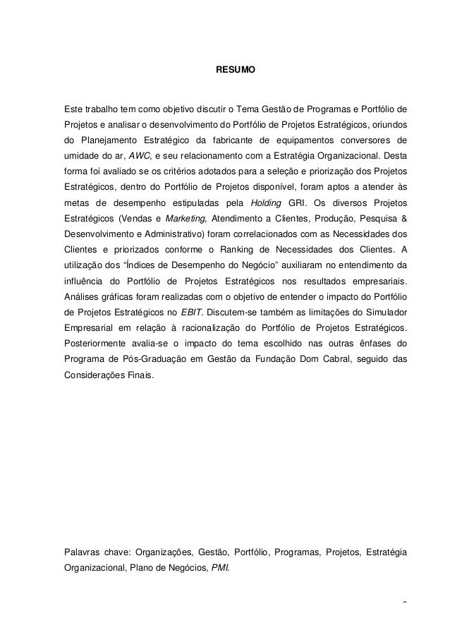 Trabalho curso gestao