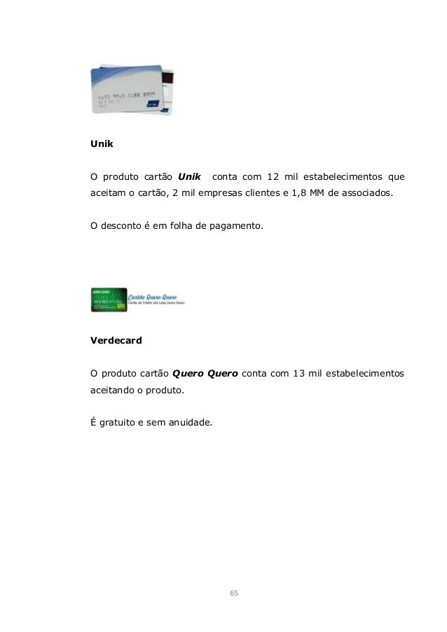 TCC - O Mercado de Cartão de Crédito no Brasil e sua 