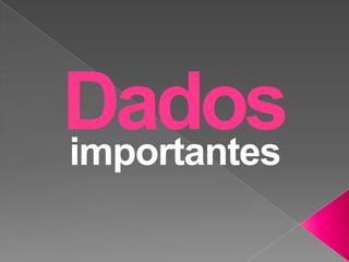 Dados,[object Object],importantes,[object Object]